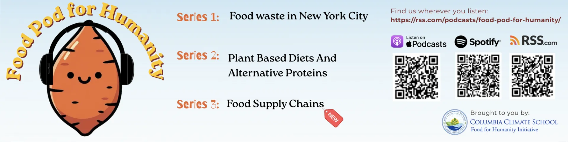 Food Pod for Humanity is returning soon with a four-part podcast series diving into the complexities of local, national, and international food supply chains. Check out our previous series and teaser for Series 3. https://rss.com/podcasts/food-pod-for-humanity/